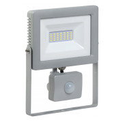 Прожектор светодиодный (LED) IEK СДО 07-30Д (30Вт) с датчиком движения серый IP44 мини-фото