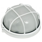 Світильник IEK НПП 1302 білий/круг з решіткою 60 Вт IP54 міні-фото