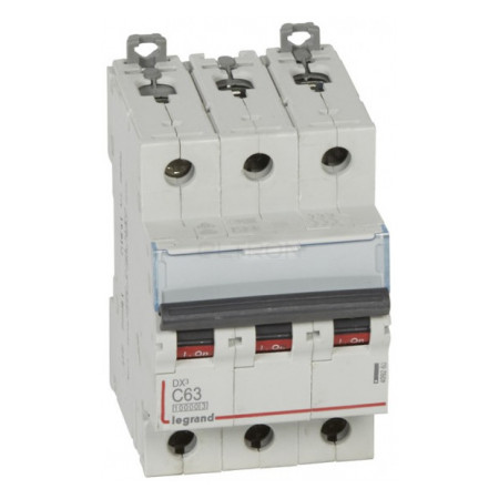 Автоматичний вимикач Legrand Dx3 3p 63А тип C 16кА (409260) фото