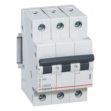 Автоматичний вимикач Legrand Rx3 3p 25А тип C 4,5кА (419710) фото