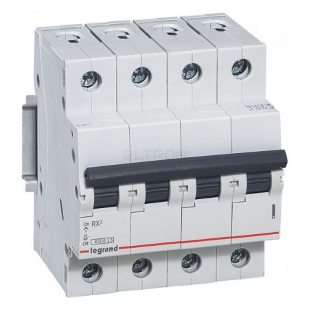 Автоматичний вимикач Legrand Rx3 4p 40А тип C 4,5кА (419745) фото