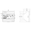 Блок живлення MEAN WELL HDR-150-24 150Вт AC230В/DC24В зображення 2 (габаритні розміри)
