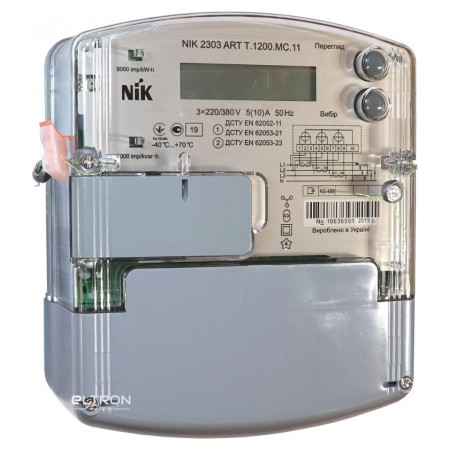 Счетчик электроэнергии NIK 2303 ARTT.1200.MC.11 трехфазный многотарифный 5(10)А 3×220/380В фото