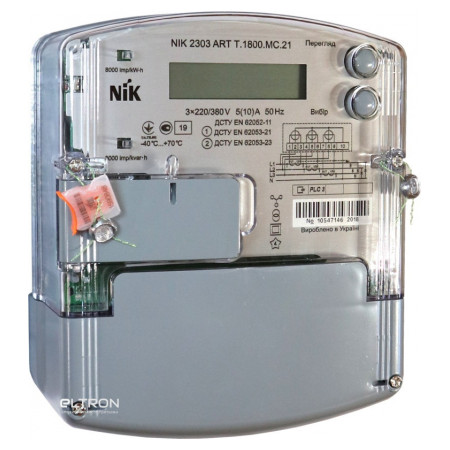 Счетчик электроэнергии NIK 2303 ARTT.1800.MC.21 трехфазный многотарифный 5(10)А 3×220/380В фото