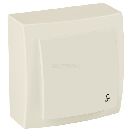 Выключатель Nilson Themis одноклавишный кнопочный для звонка крем (26121012) фото