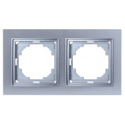 Рамка Nilson Thor 2-місна універсальна срібло міні-фото