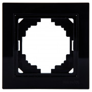 Рамка Nilson Thor 1-местная универсальная черная мини-фото