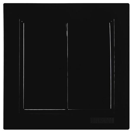 Выключатель Nilson Thor двухклавишный черный (27221003) фото