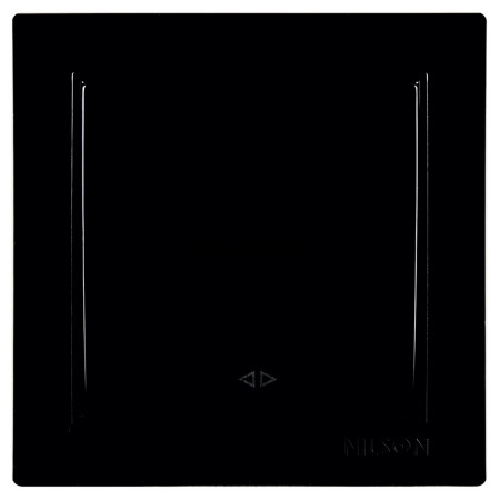 Выключатель Nilson Thor одноклавишный перекрестный черный (27221010) фото