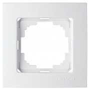 Рамка Nilson Touran 1-местная универсальная белая мини-фото