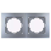 Рамка Nilson Touran 2-місна універсальна срібло міні-фото