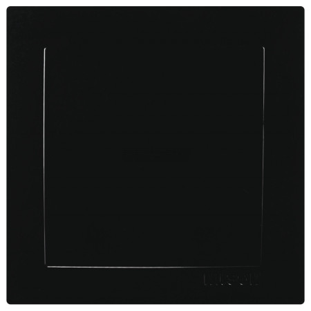 Выключатель Nilson Touran одноклавишный черный (24221001) фото