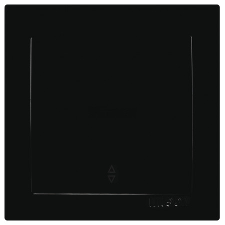 Выключатель Nilson Touran одноклавишный проходной черный (24221007) фото