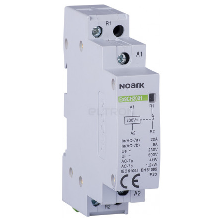 Модульный контактор NOARK Ex9CH20 01 20A 230V 1NC (107014) фото