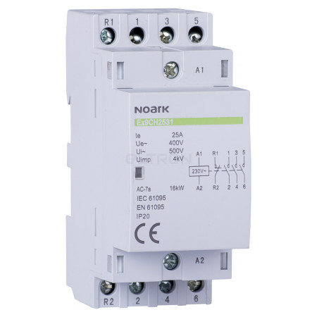 Модульний контактор NOARK Ex9CH25 31 25А 230V 3NO+1NC (107020) фото