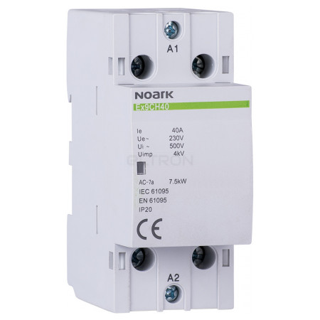Модульний контактор NOARK Ex9CH40 11 40А 220/230V 1NO+1NC (102418) фото