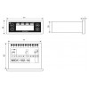 Блок керування холодильними машинами Новатек-Електро МСК-102-14 зображення 2 (габаритні розміри)
