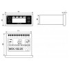 Блок керування холодильними машинами Новатек-Електро МСК-102-20 зображення 2 (габаритні розміри)