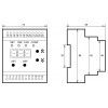 Блок керування холодильними машинами Новатек-Електро МСК-301-78 зображення 2 (габаритні розміри)
