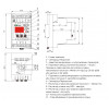 Реле обмеження потужності Новатек-Електро ОМ-110 однофазне зображення 2 (габаритні розміри)