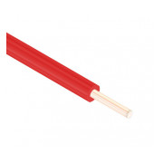 Провід Одескабель ПВ-1 4,0 мм² червоний установчий мідний жорсткий (ГОСТ) міні-фото