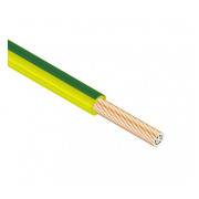 Провод Одескабель ПВ-3 нг-LS 10 мм² зелено-желтый установочный медный гибкий (ГОСТ) мини-фото