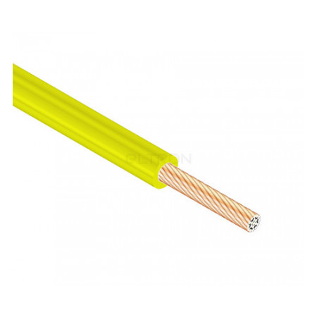 Провод Одескабель ПВ-3 2,5 мм² желтый установочный медный гибкий (ГОСТ) фото