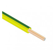 Провод Одескабель ПВ-3 2,5 мм² зелено-желтый установочный медный гибкий (ГОСТ) мини-фото