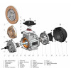 Трифазний асинхронний двигун АИР 71 А4 У2 ІМ2081 / 0,55 кВт / 1500 об/хв зображення 4