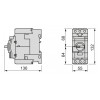 Автоматичний вимикач захисту двигуна Schneider Electric TeSys GV3 Ir=30-40А зображення 4 (габаритні розміри)