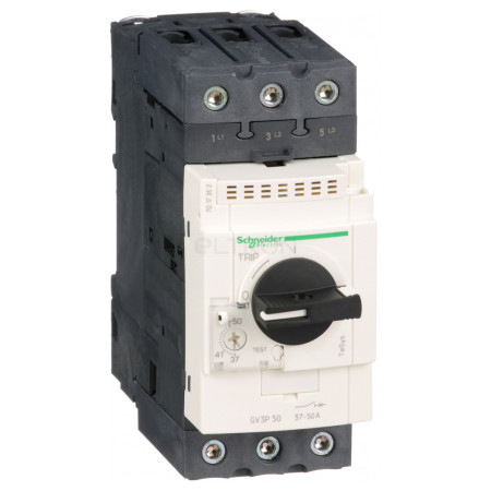 Автоматичний вимикач захисту двигуна Schneider Electric TeSys GV3 Ir=37-50А (GV3P50) фото
