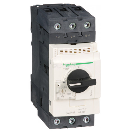 Автоматический выключатель защиты двигателя Schneider Electric TeSys GV3 Ir=48-65А (GV3P65) фото