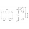 Модульний контактор Schneider Electric iCT (Acti9) 100A 4НВ 220/240В зображення 3 (габаритні розміри)
