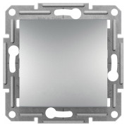 Выключатель Schneider Electric Asfora 1-клавишный кнопочный алюминий мини-фото