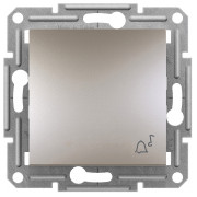 Выключатель Schneider Electric Asfora 1-клавишный кнопочный («звонок») бронза мини-фото