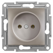 Розетка Schneider Electric Asfora без заземления бронза мини-фото