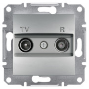 Розетка Schneider Electric Asfora TV-R оконечная (1 дБ) алюминий мини-фото