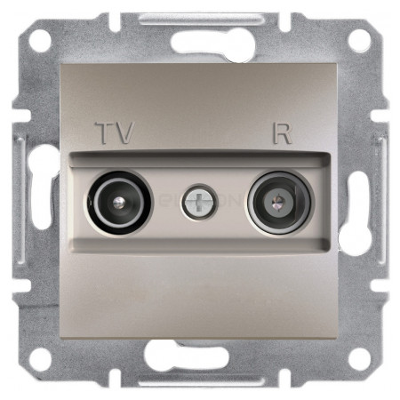 Розетка Schneider Electric Asfora TV-R оконечная (1 дБ) бронза (EPH3300169) фото
