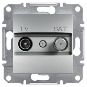 Розетка Schneider Electric Asfora TV-SAT кінцева (1 дБ) алюміній міні-фото