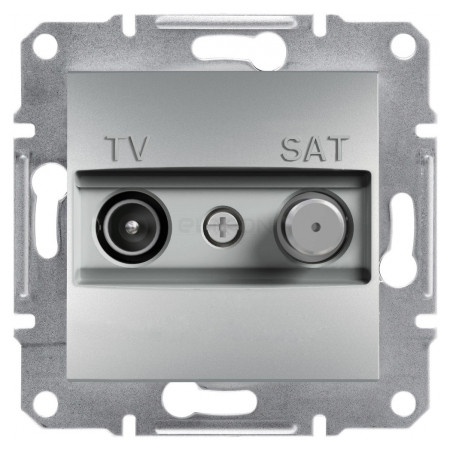 Розетка Schneider Electric Asfora TV-SAT кінцева (1 дБ) алюміній (EPH3400161) фото