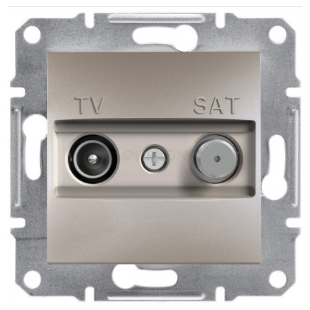 Розетка Schneider Electric Asfora TV-SAT оконечная (1 дБ) бронза (EPH3400169) фото