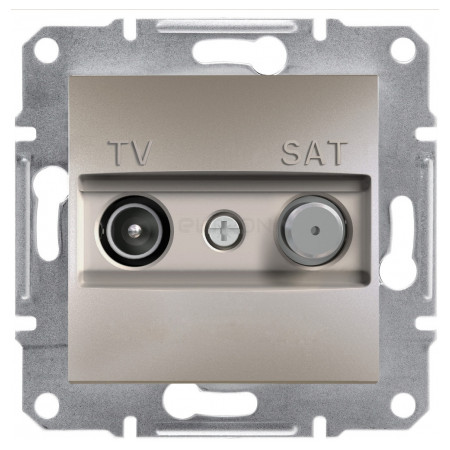 Розетка Schneider Electric Asfora TV-SAT індивідуальна (1 дБ) бронза (EPH3400469) фото