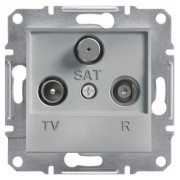 Розетка Schneider Electric Asfora TV-R-SAT оконечная (1 дБ) алюминий мини-фото