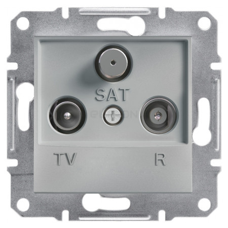 Розетка Schneider Electric Asfora TV-R-SAT кінцева (1 дБ) алюміній (EPH3500161) фото