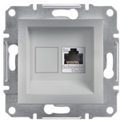 Розетка Schneider Electric Asfora компьютерная (RJ45, кат.5e STP) алюминий мини-фото