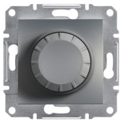 Светорегулятор (диммер) Schneider Electric Asfora поворотный проходной с индикацией 600 Вт сталь мини-фото