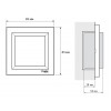 Выключатель Schneider Electric Asfora карточный электронный (для отелей) белый изображение 2 (габаритные размеры)