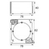 Коробка Schneider Electric Asfora для наружного монтажа наборная белая изображение 3 (габаритные размеры)