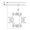 Выключатель Schneider Electric Asfora 1-клавишный алюминий изображение 4 (схема)