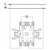 Выключатель Schneider Electric Asfora 1-клавишный двухполюсный антрацит изображение 3 (схема)